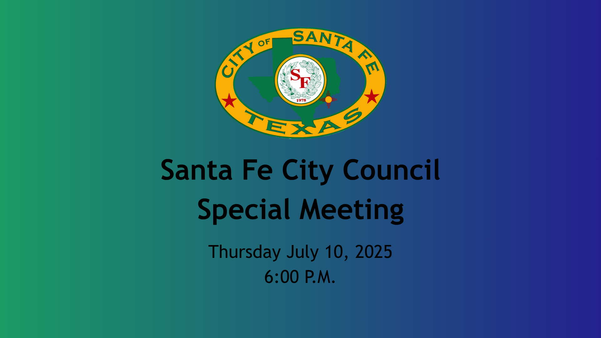 Thumbnail image for City Council Special Meeting July 10, 2025